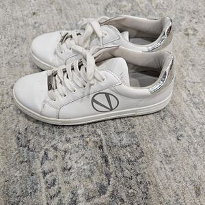Valentino White Sneakers, Size 37, Used Condition